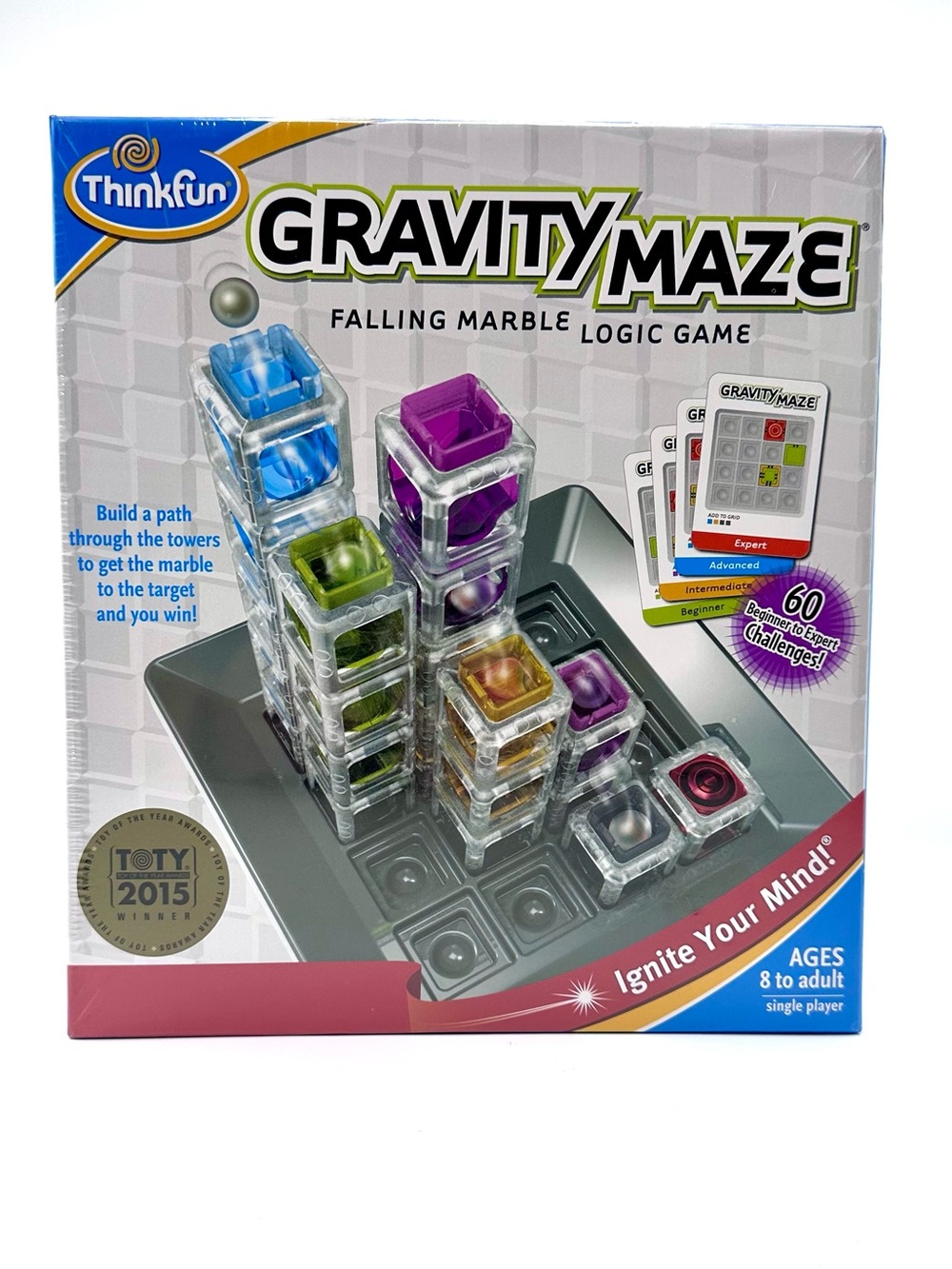 ThinkFun Gravity Maze Falling Marble Logic Game STEM Toy NIB